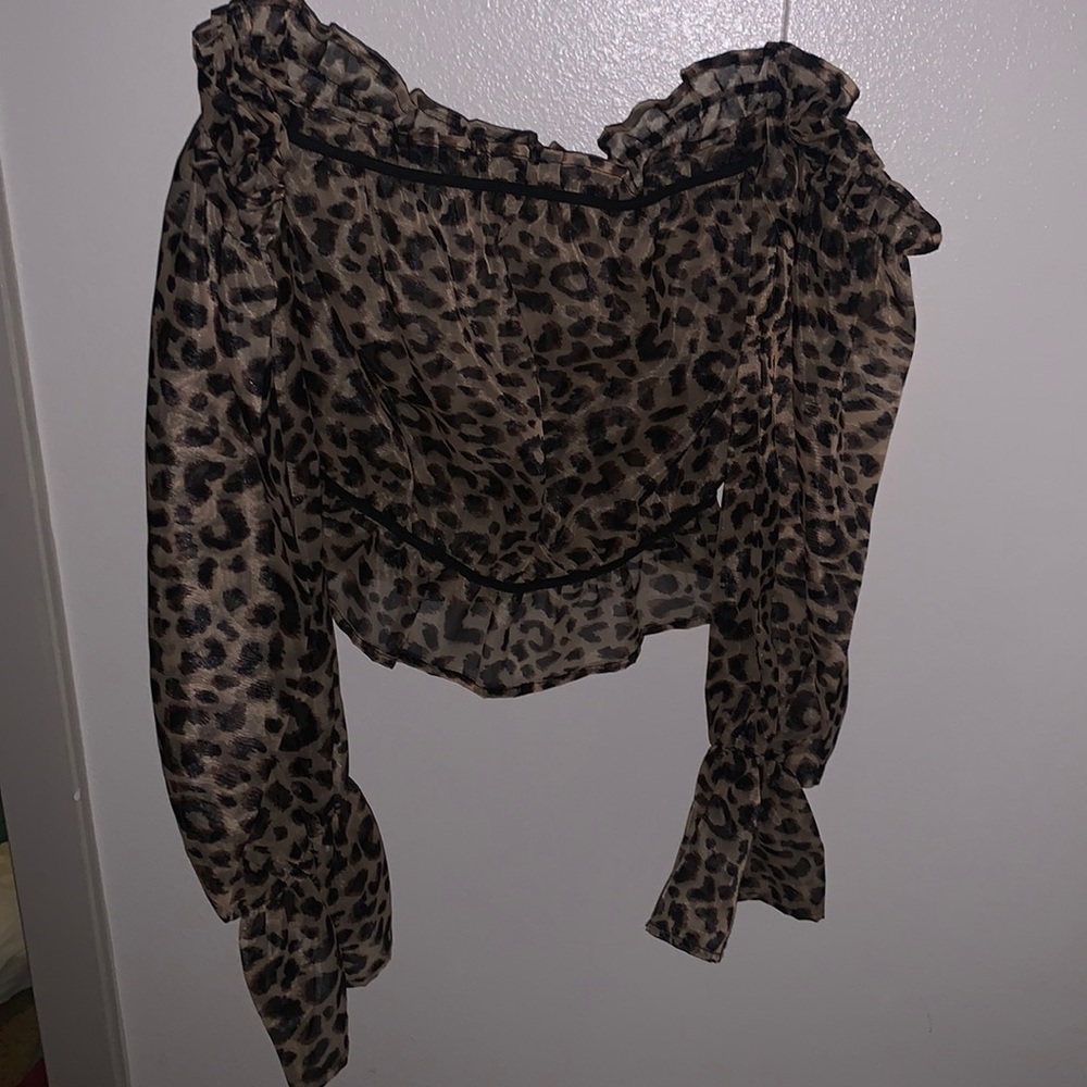 These Three Boutique leopard top
